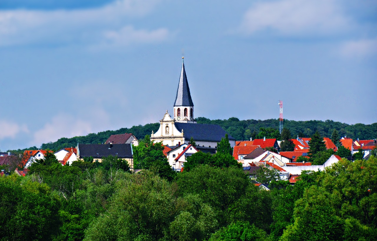 church tower landscape free photo