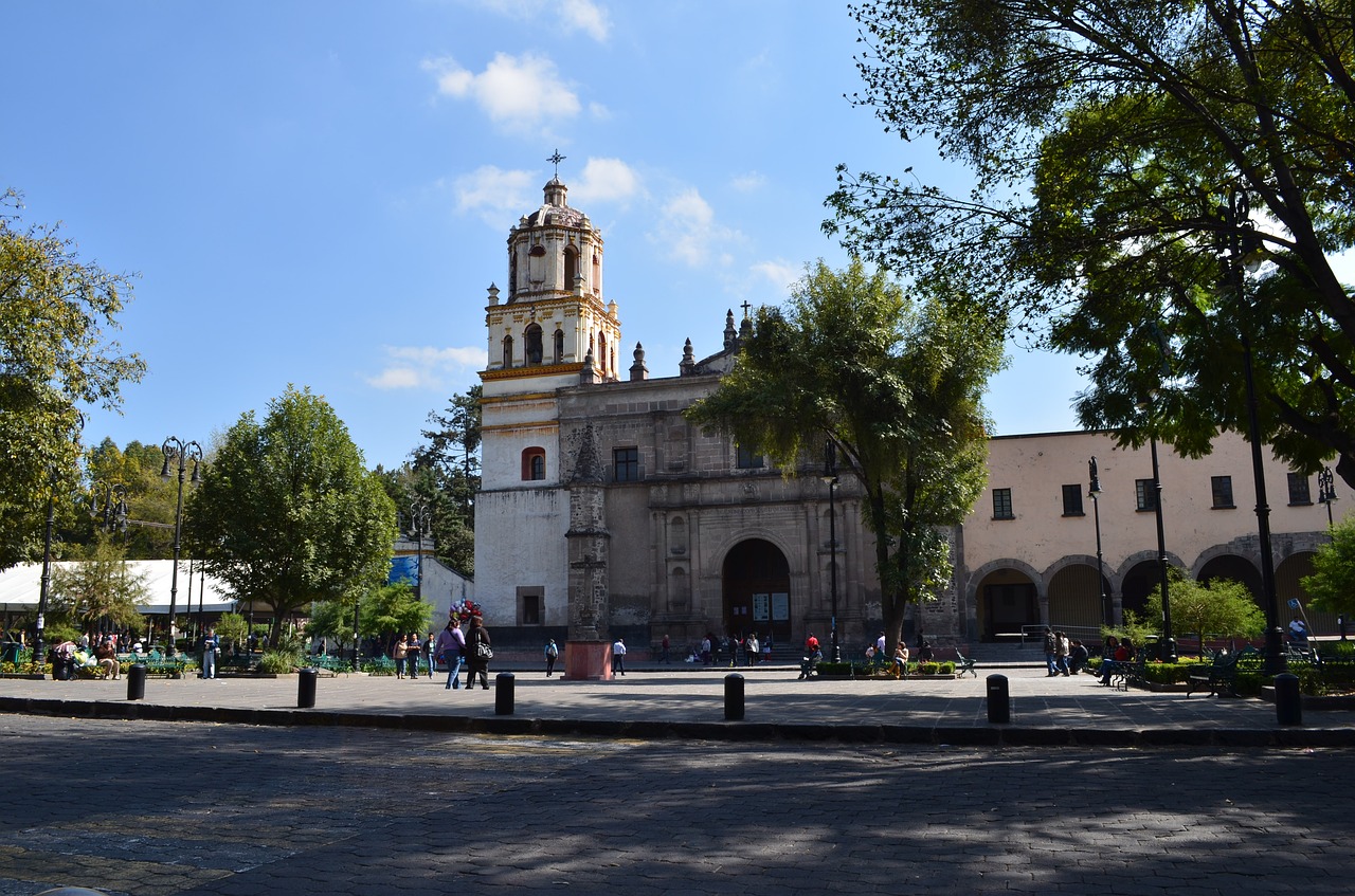 church coyoacan mexico city free photo