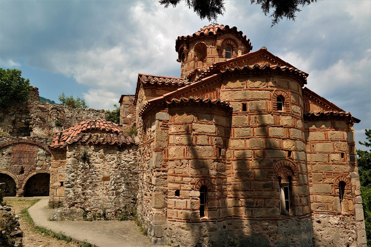 church byzantine ruined city free photo