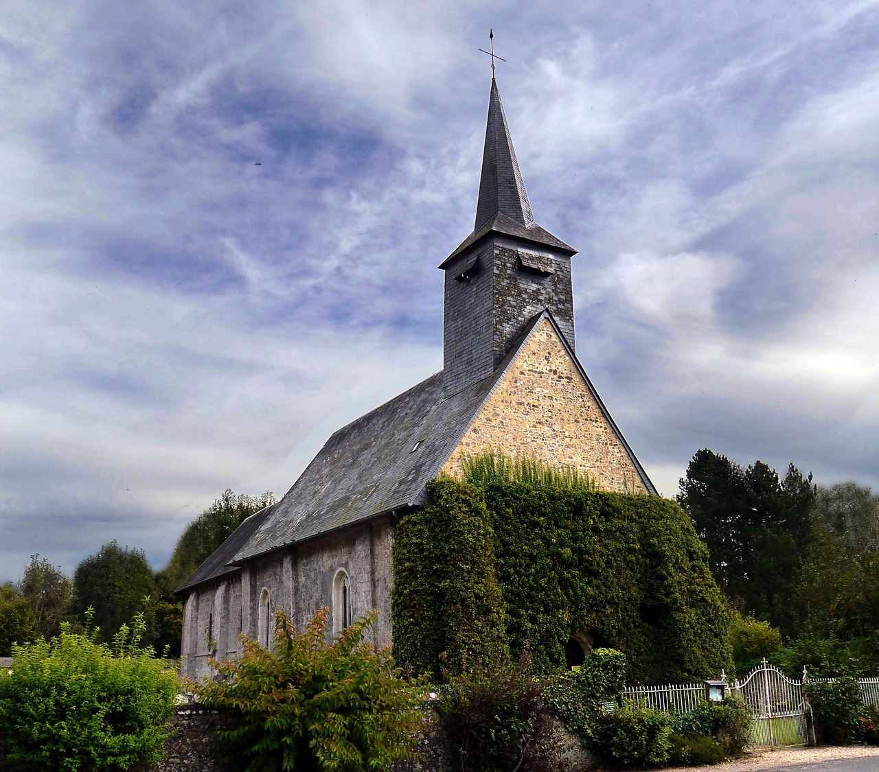 church field bell tower free photo