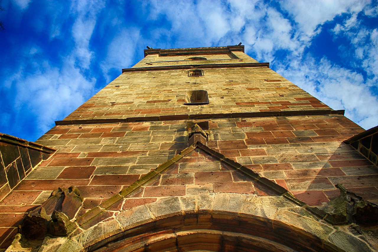 church tower sand stone free photo