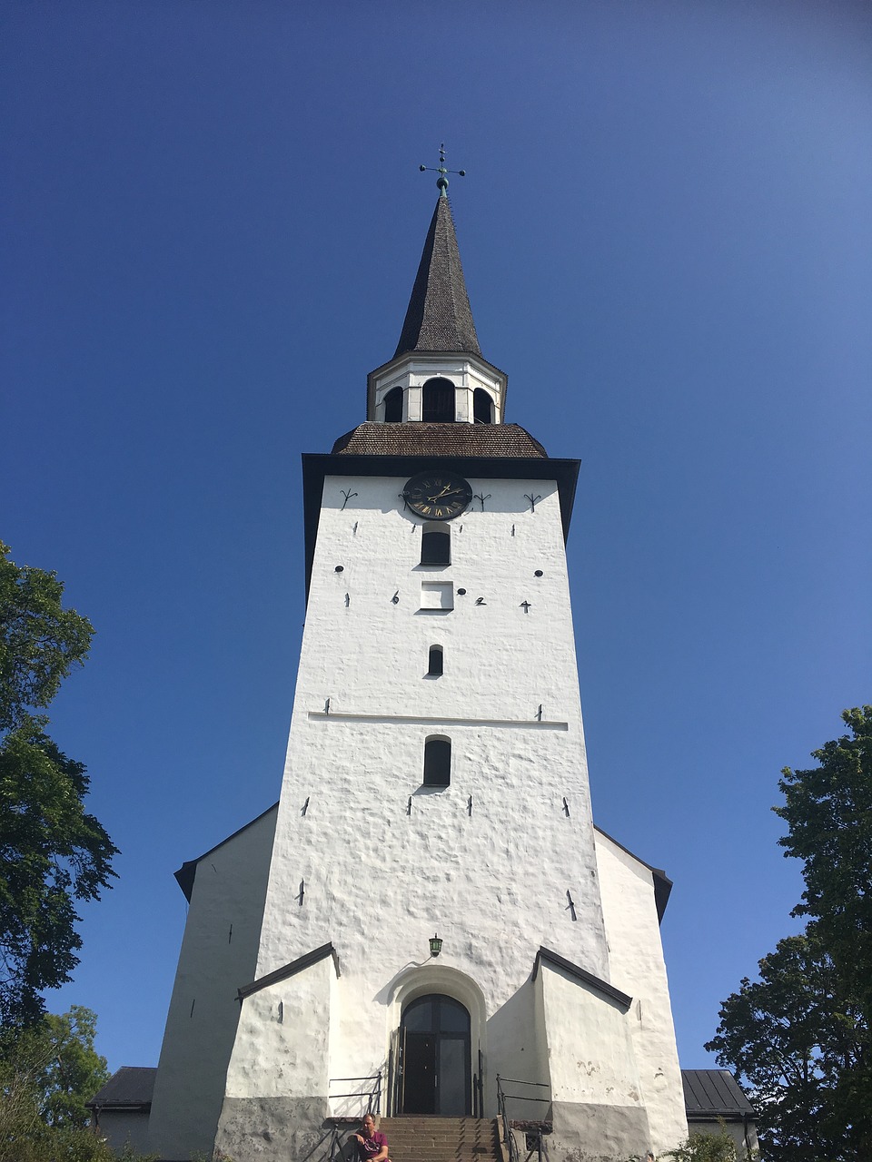 church mariefred the bright summer sky free photo