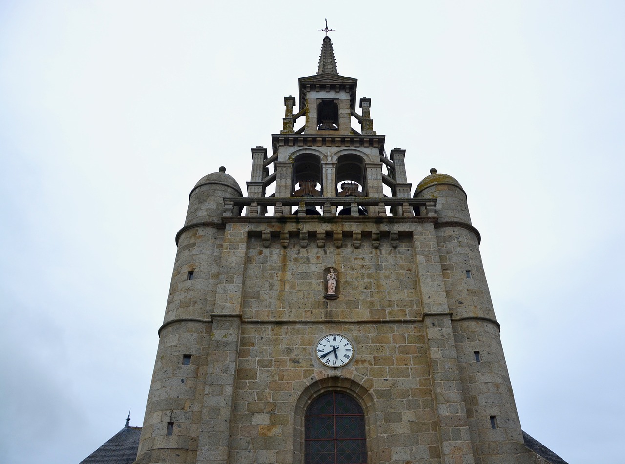 church bell tower lézardrieux free photo