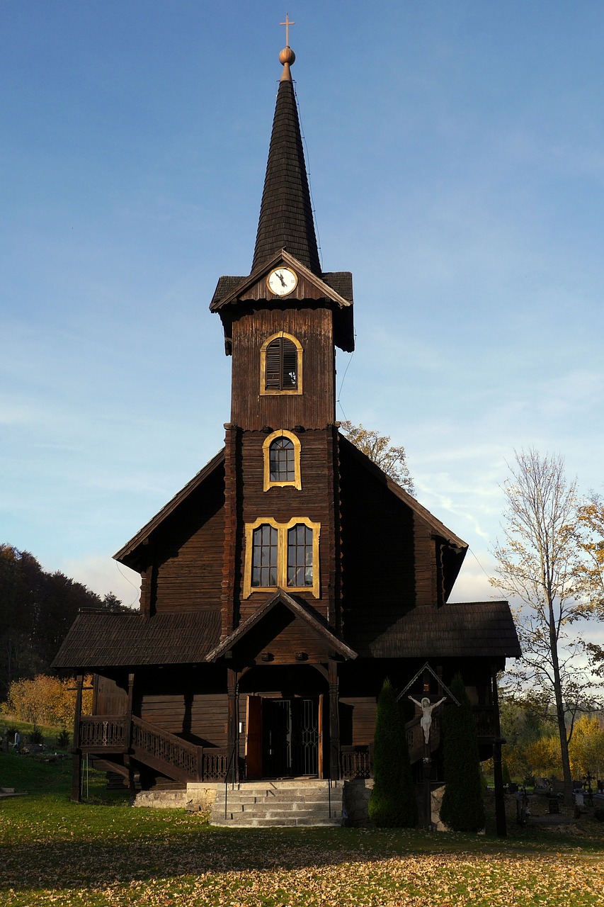 church autumn slovakia free photo