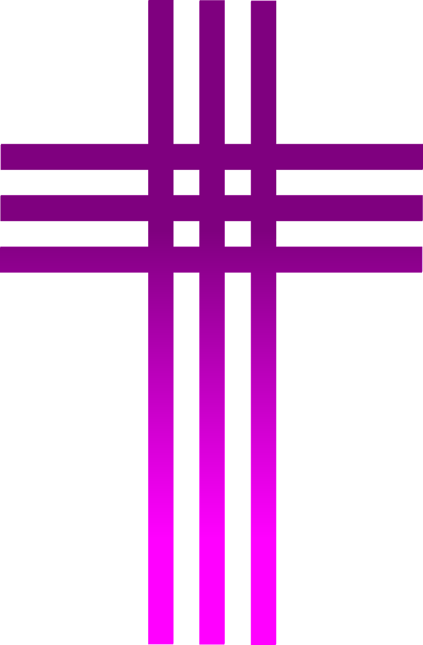 church cross purple free photo