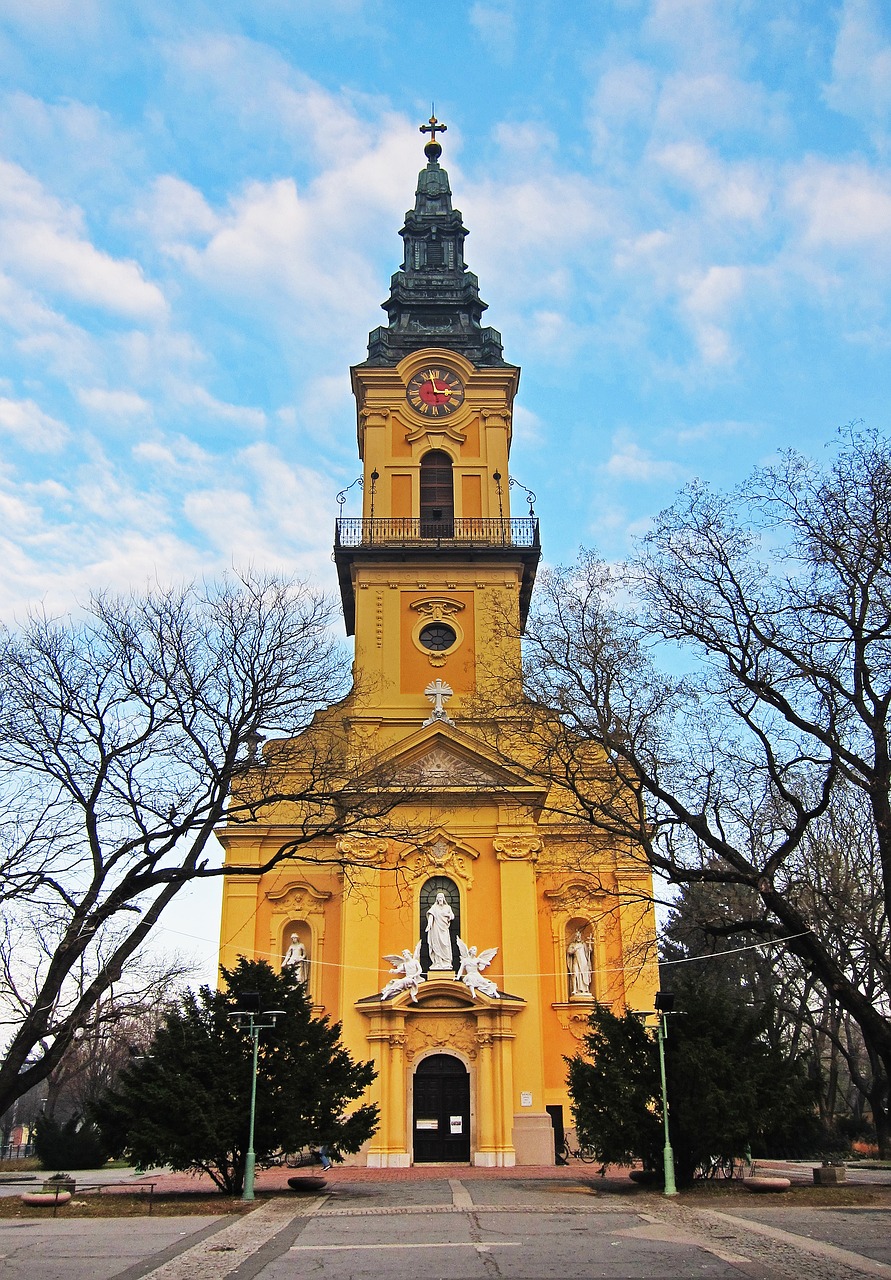 church hungary yellow free photo