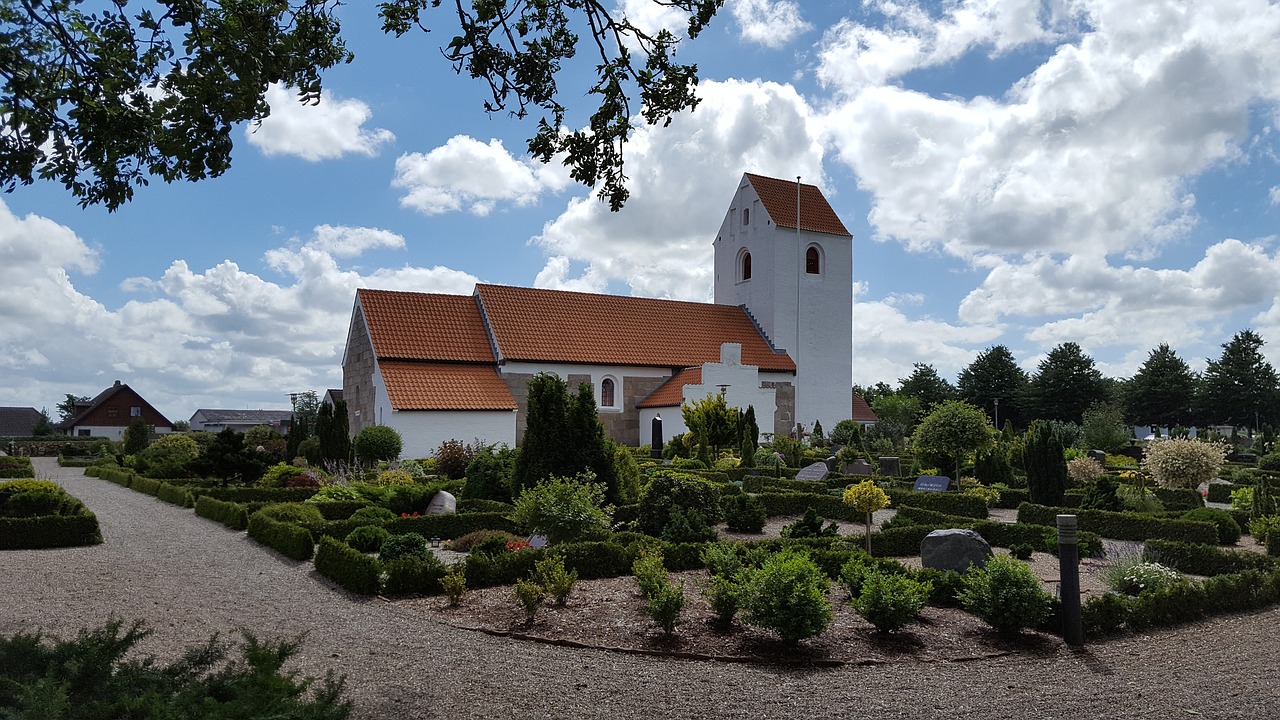 church the village church sky free photo