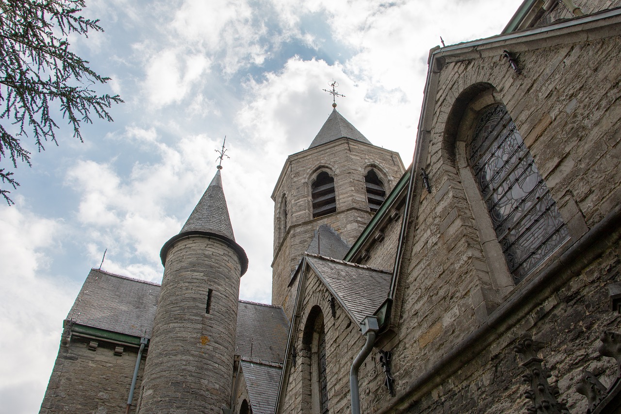 church  church tower  mariakerke free photo