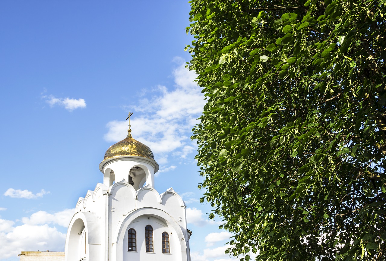 church  sky  tree free photo