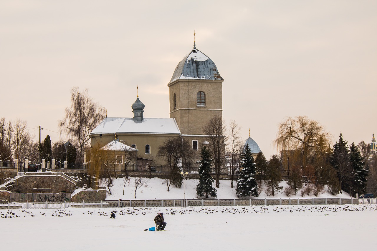 church  orthodox  ice fishing free photo