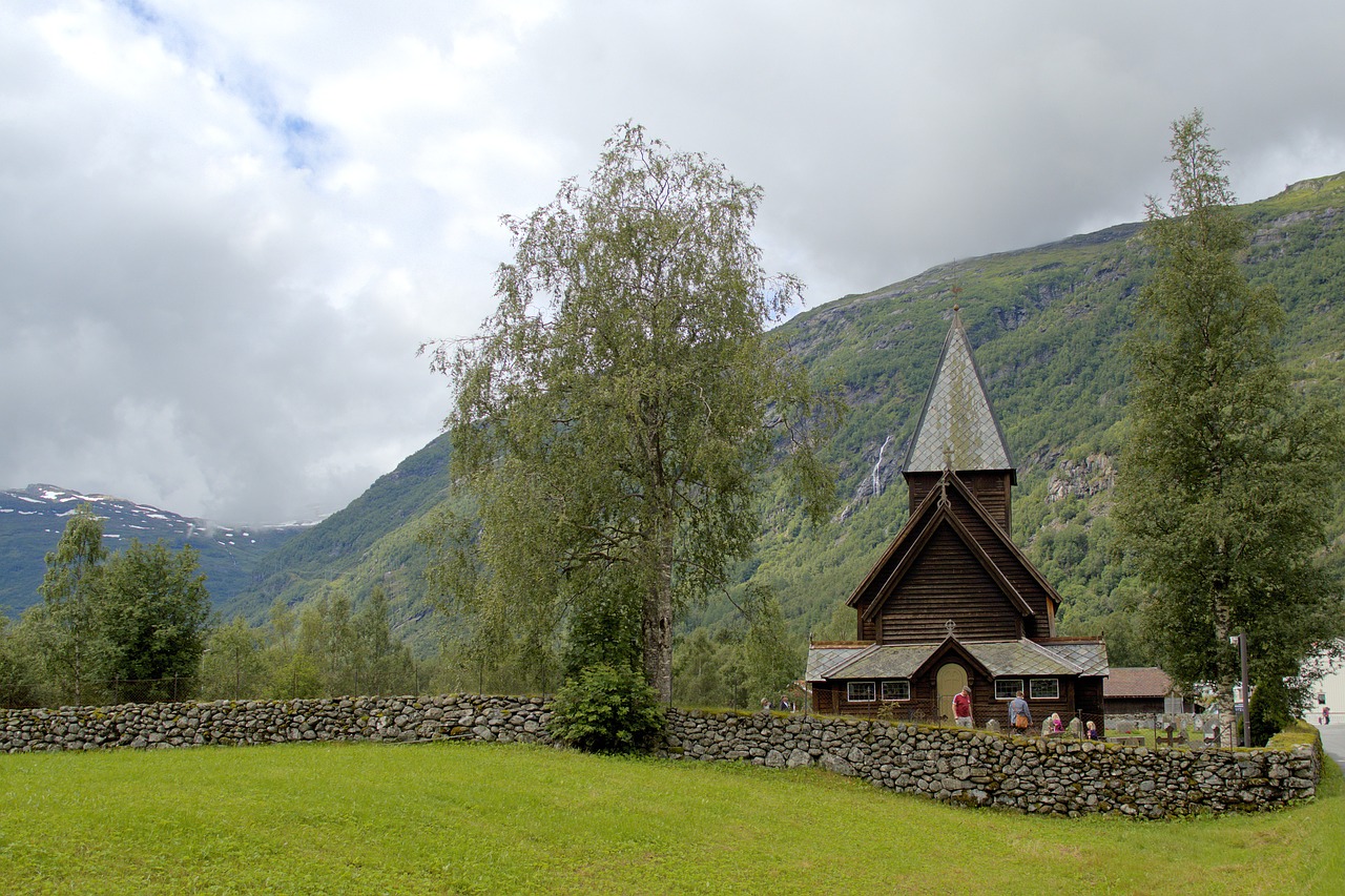 church  norway  rodal free photo