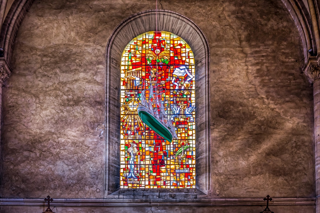 church  window  mosaic free photo