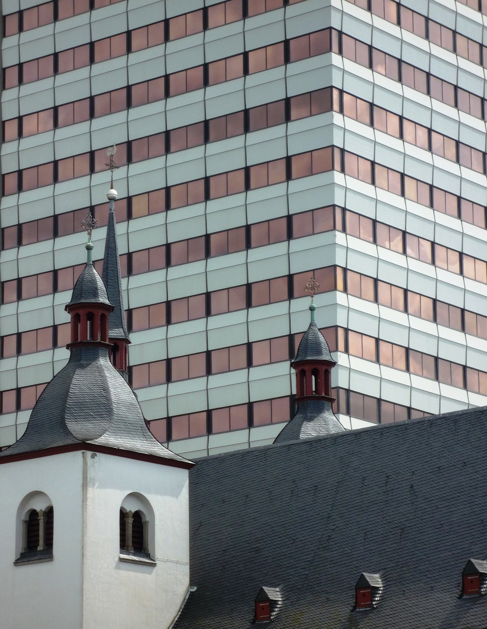 church  skyscraper  architecture free photo