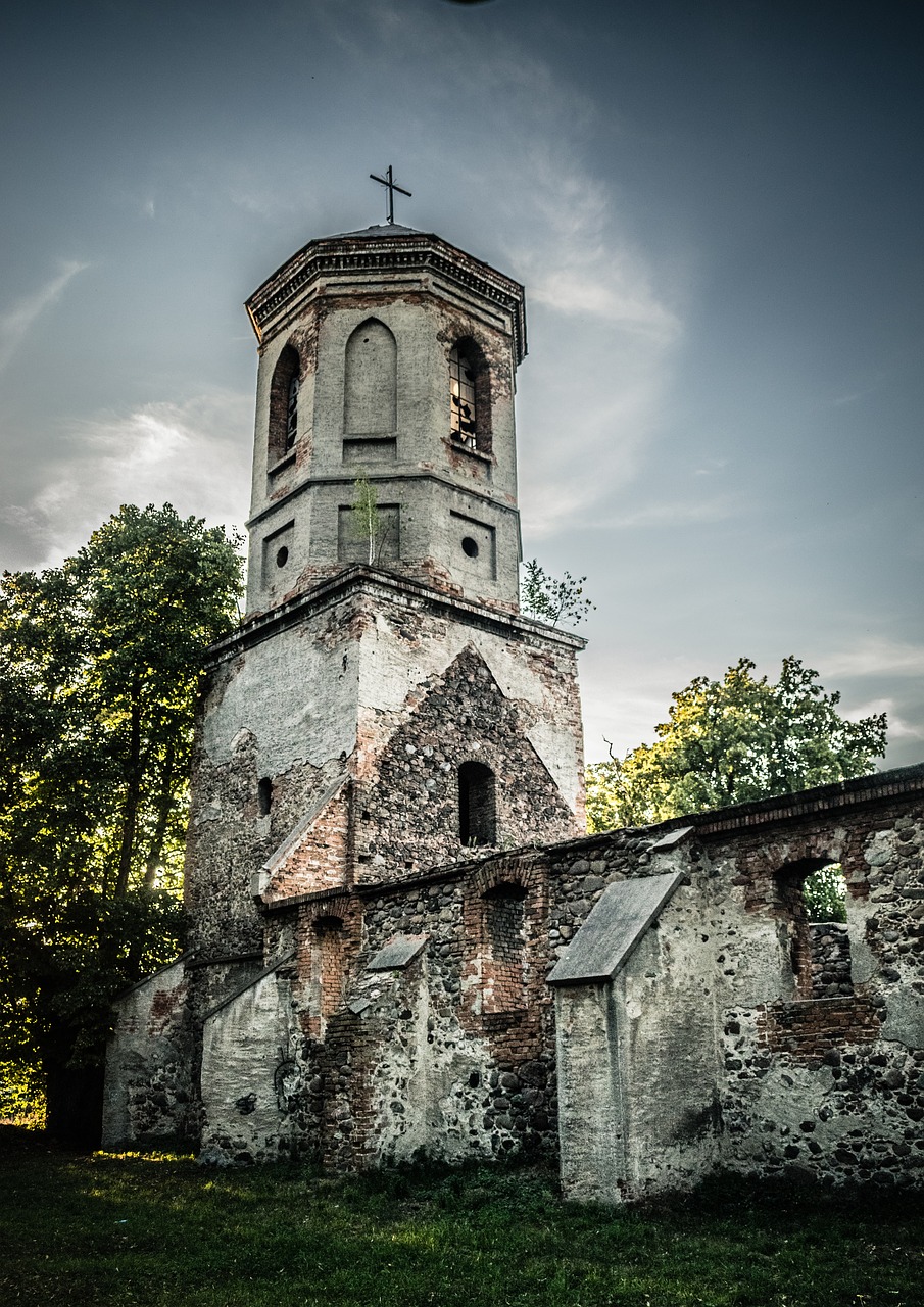 church  the ruins of the  architecture free photo