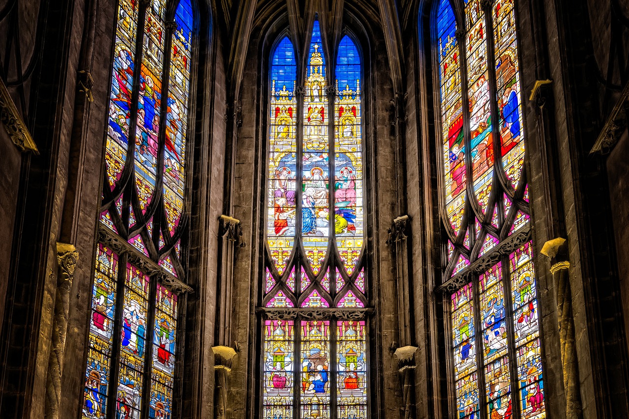 church  window  stained glass free photo