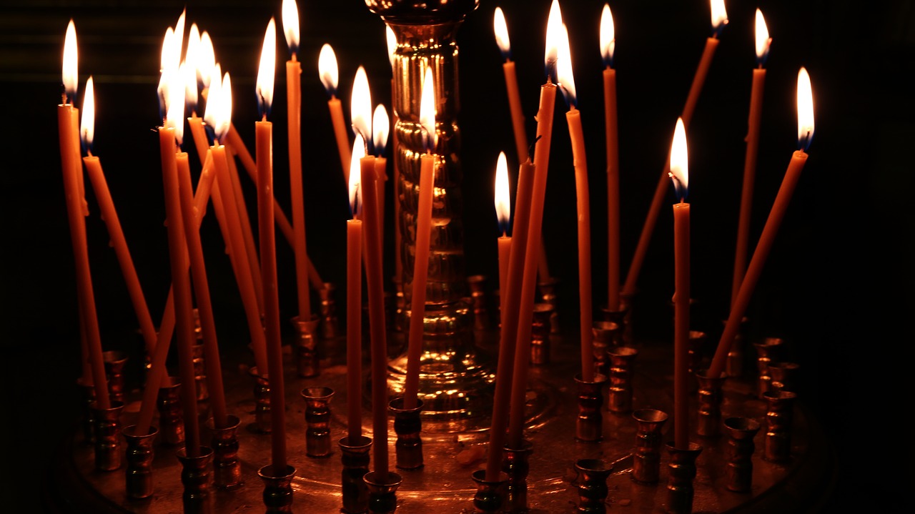 church  candles  temple free photo