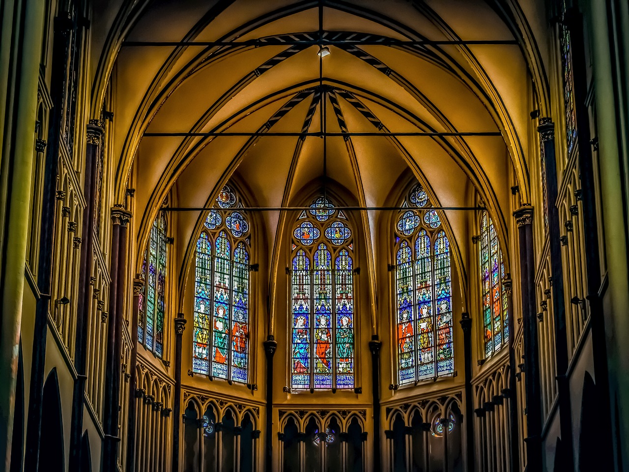 church  interior  religion free photo