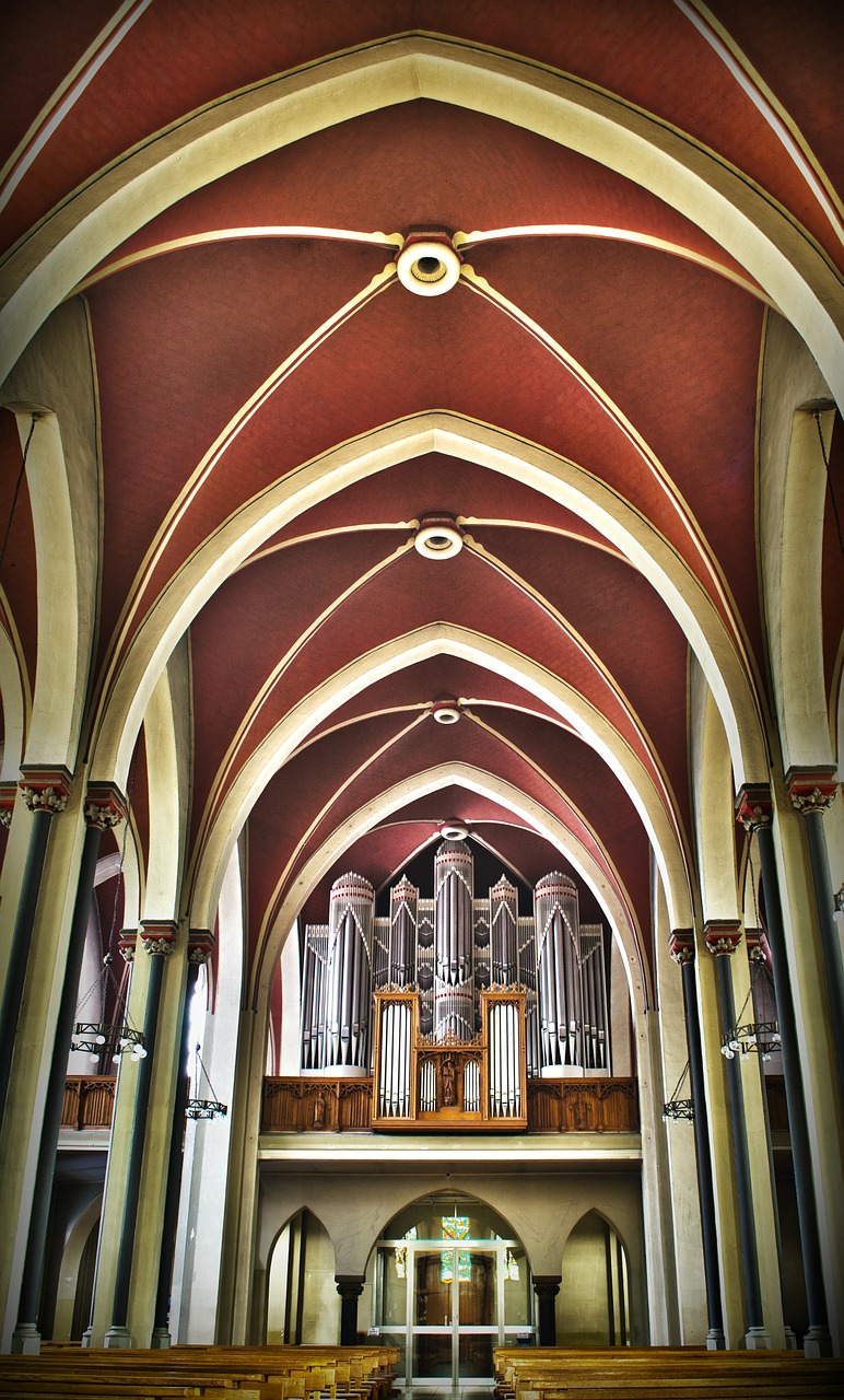 church organ nave free photo