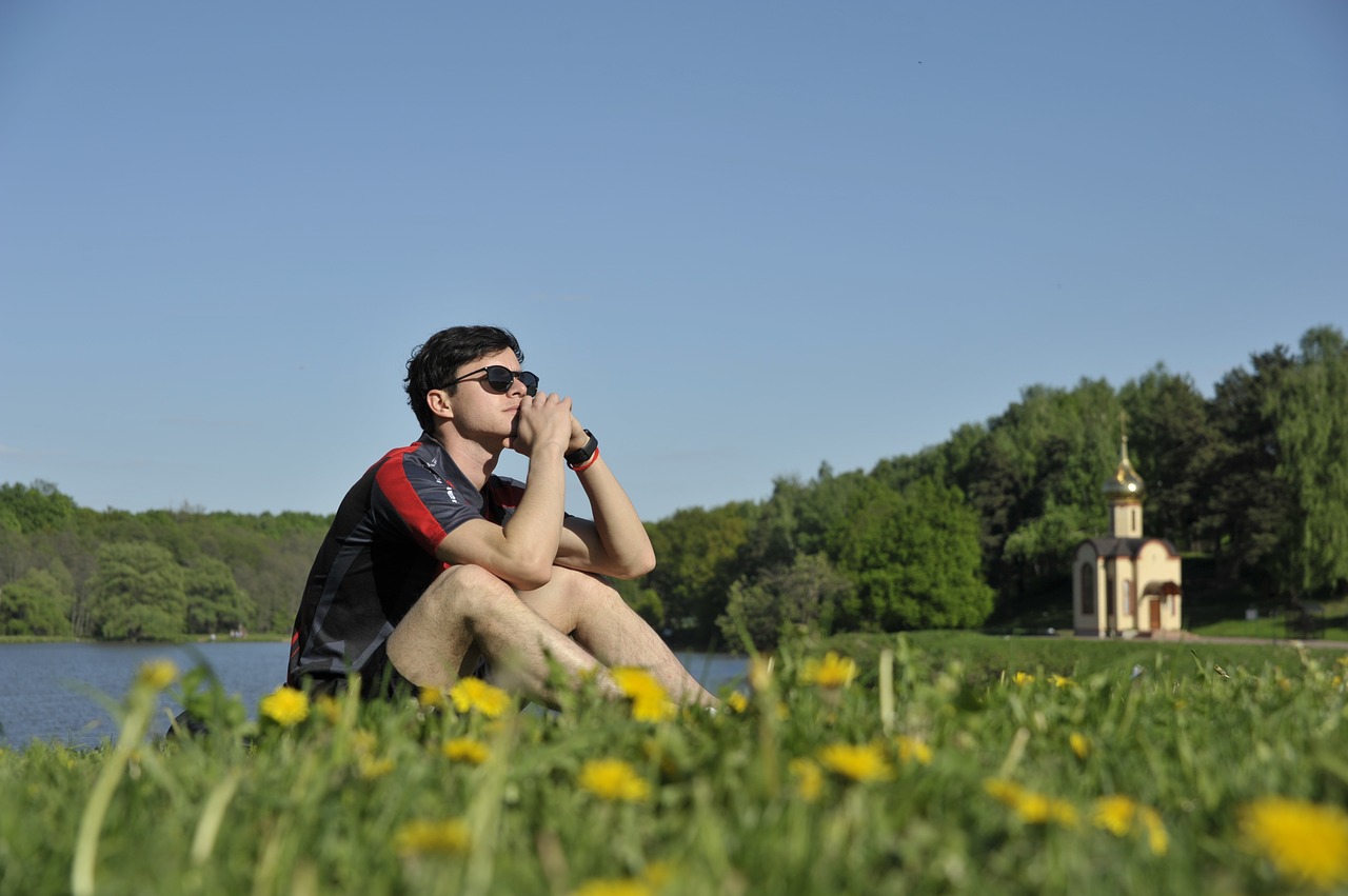 church  dandelions  guy free photo