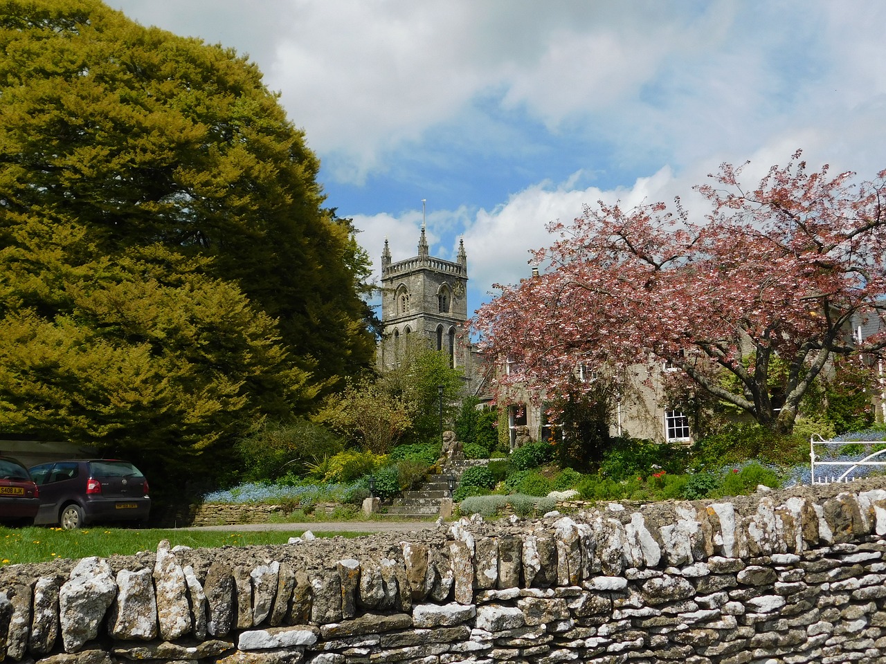 church  cotswold  landscape free photo