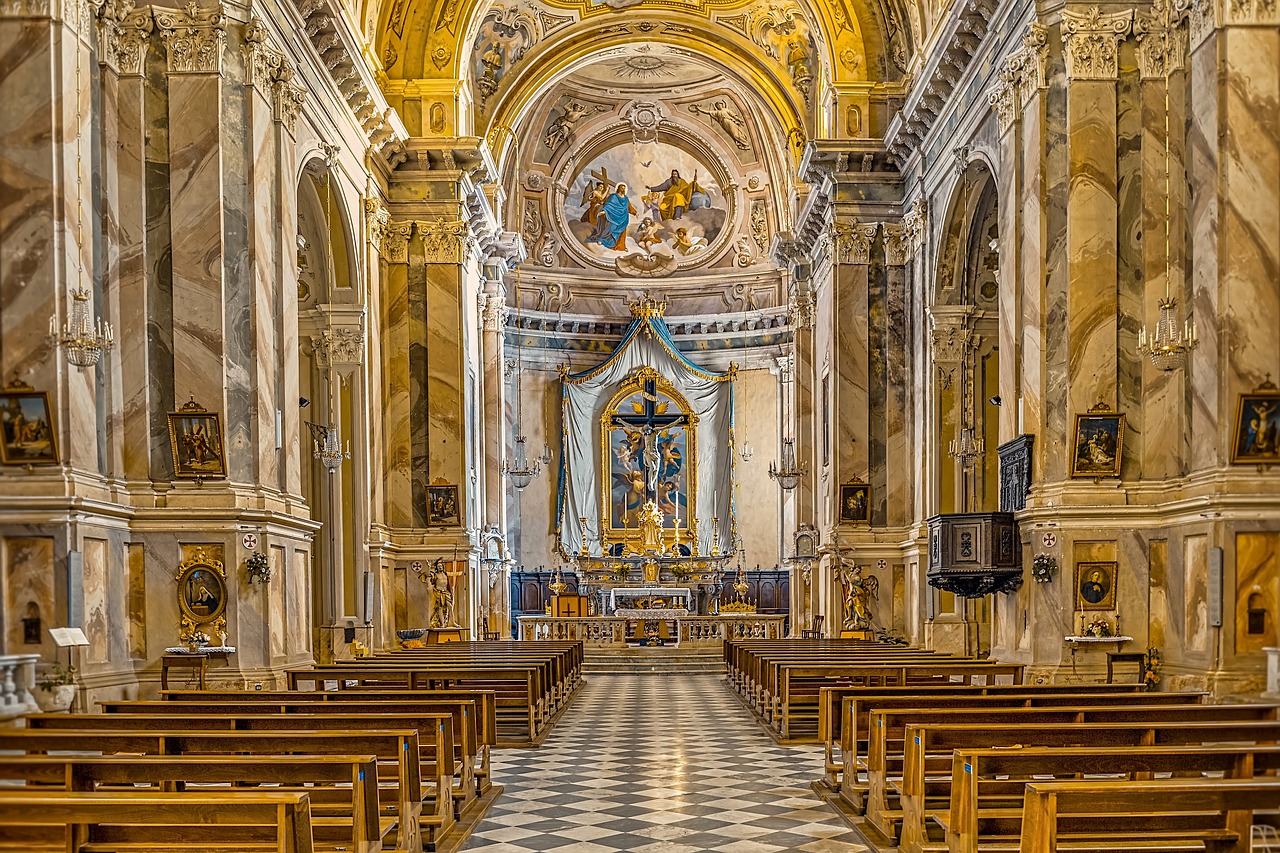 church  italy  garessio free photo