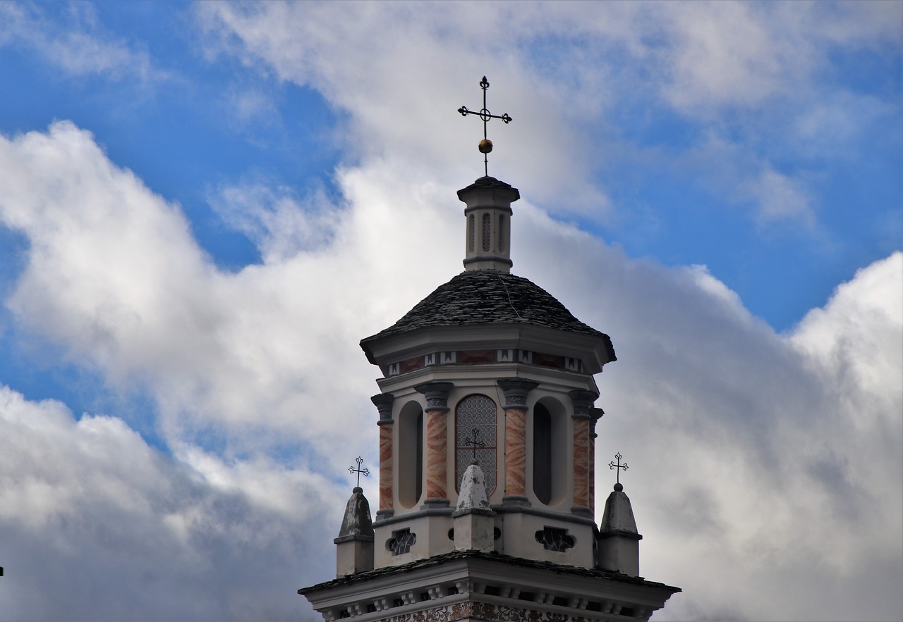 church  tower  mood free photo