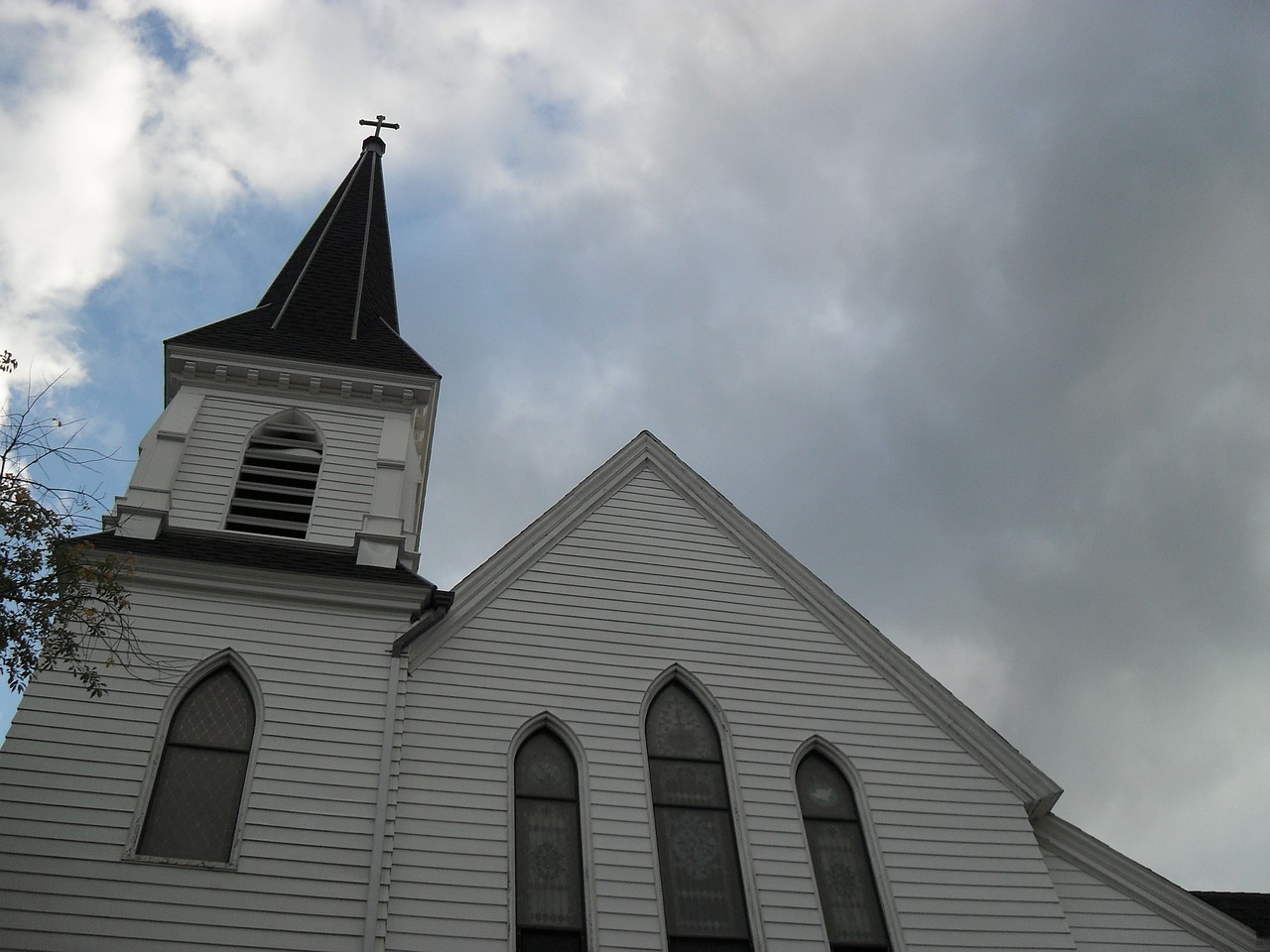 church new england white free photo