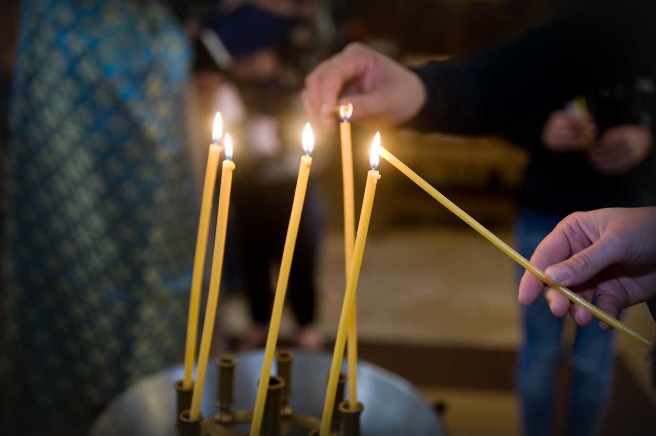 church  candle  religion free photo