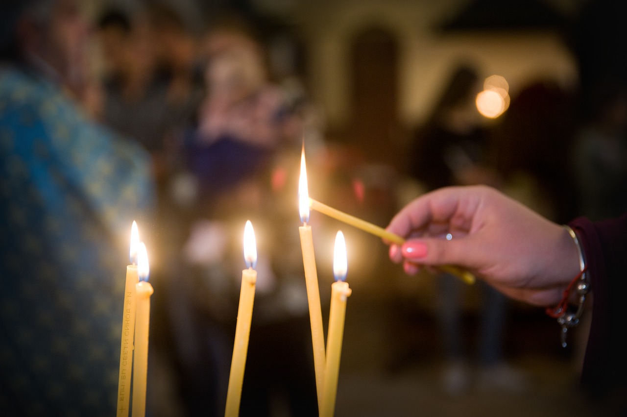 church  candle  religion free photo