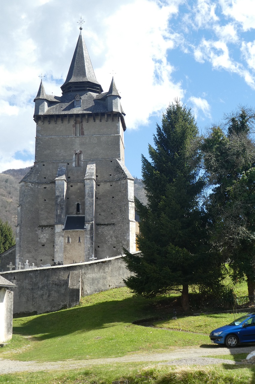 church  bagnères-baudéan  pyrénées free photo