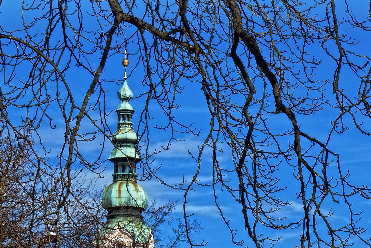 church  steeple  sky free photo