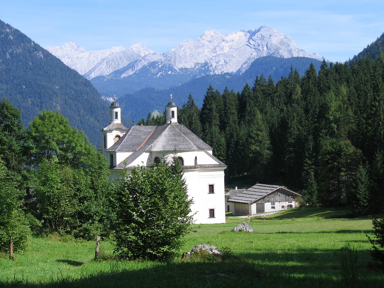 church maria kirchenthal landscape free photo