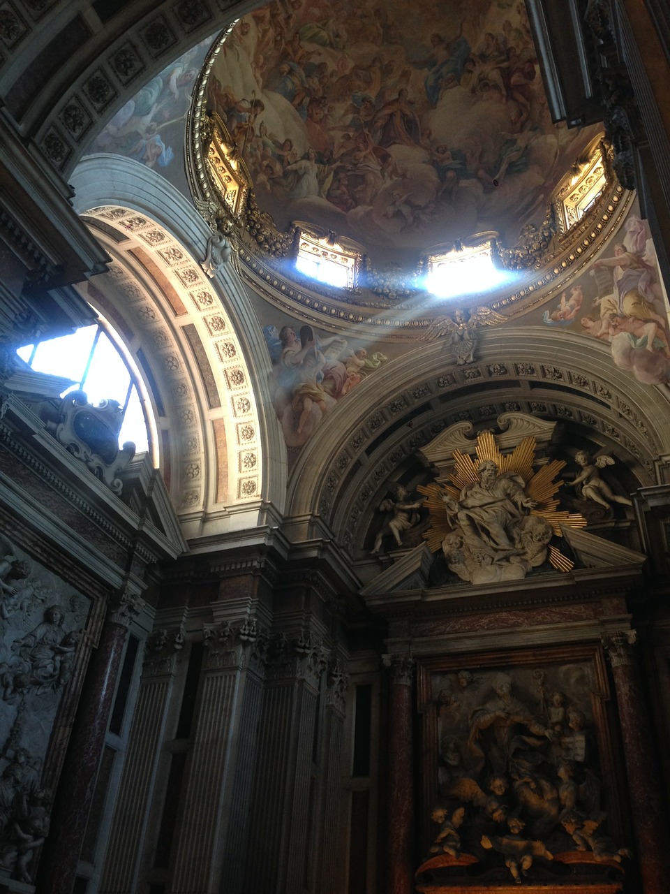 church frescoes light free photo
