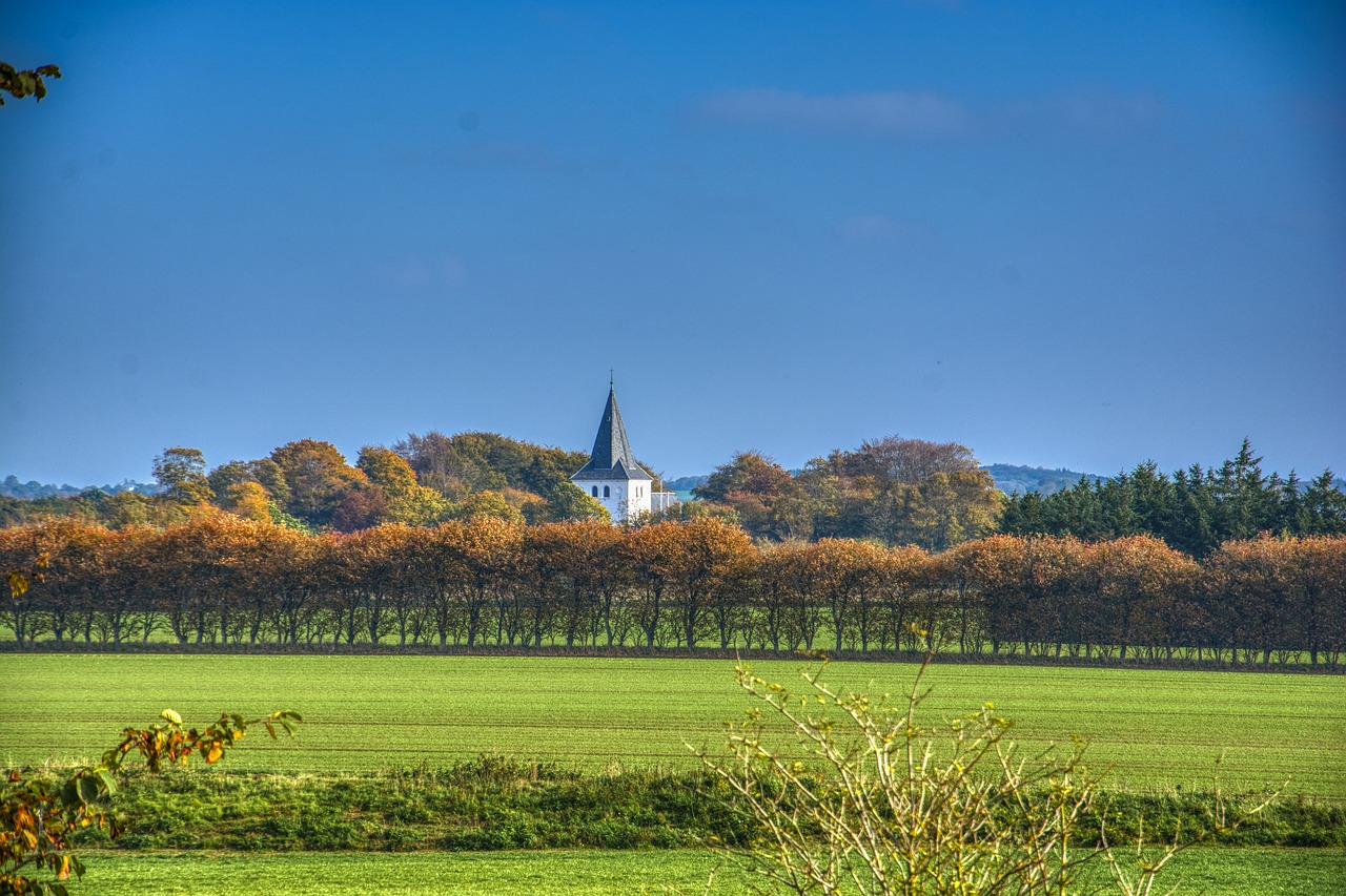 church  landscape  view free photo