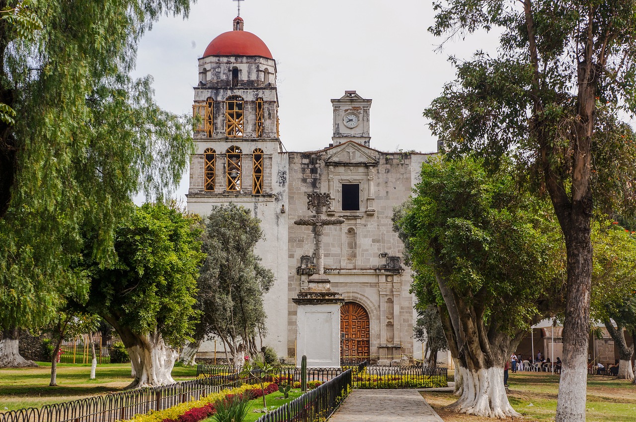 church  mexico  malinalco free photo