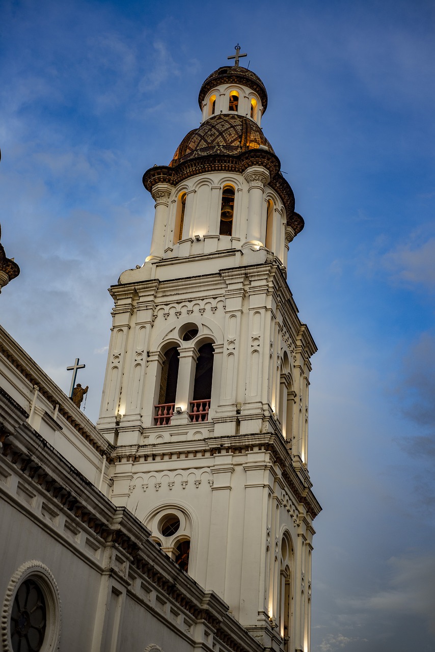 church  santo domingo basin  ecuador free photo