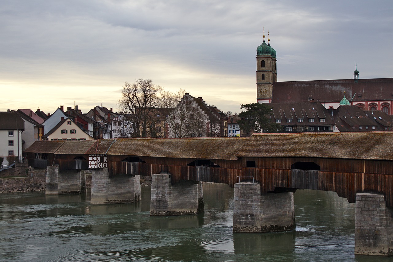 church  bridge  river free photo