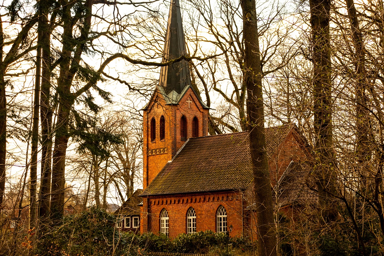 church  autumn  nature free photo