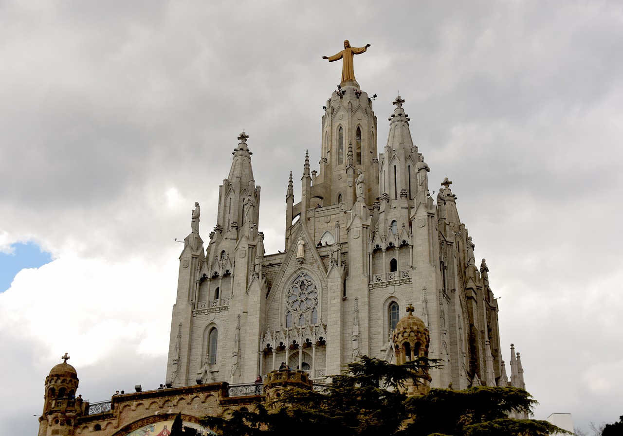 church  basilica  tibidabo free photo