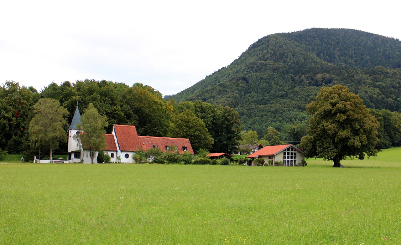 church aschau landscape free photo