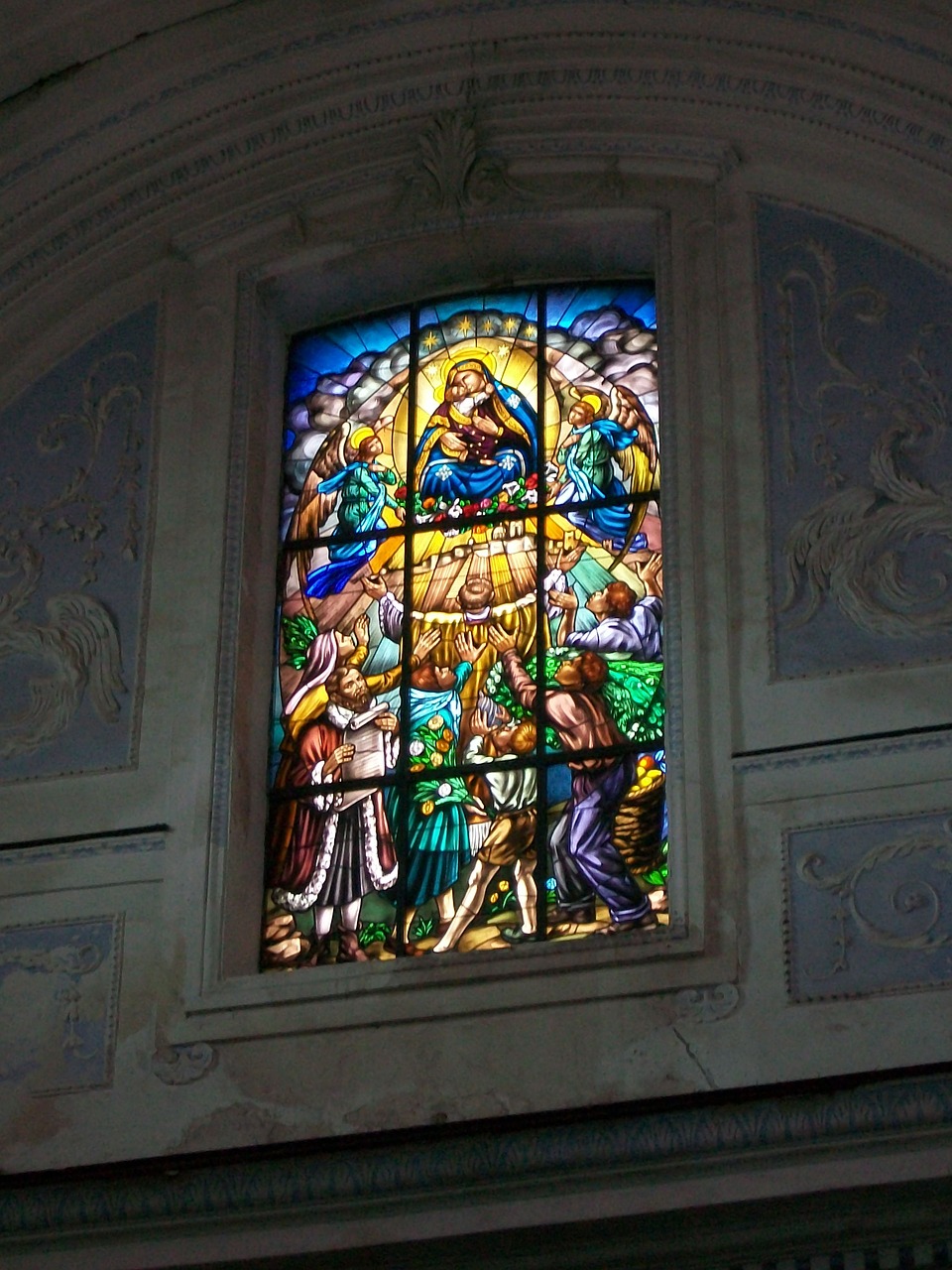 church stained glass window sicily free photo