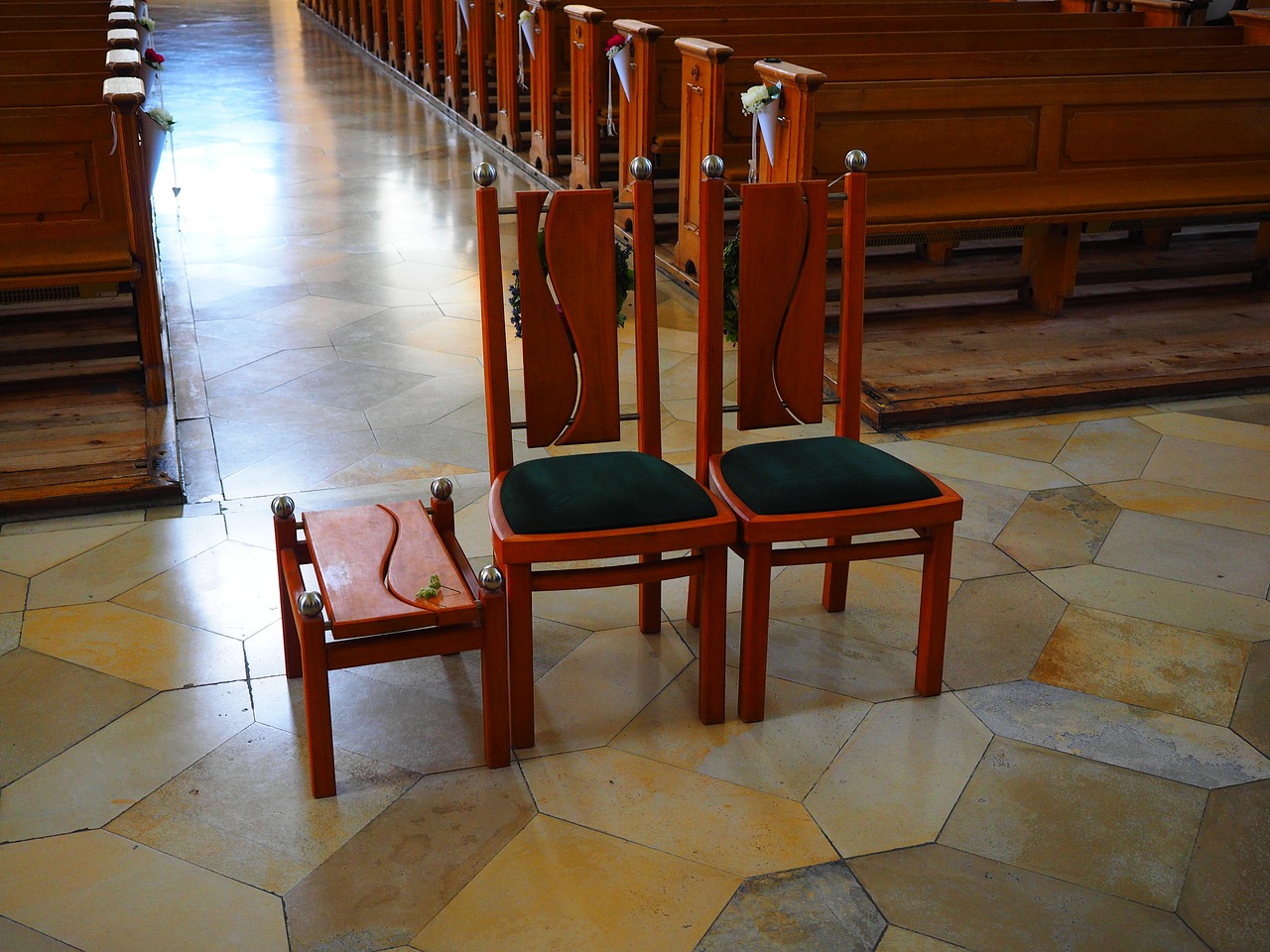 church wedding chairs chairs free photo