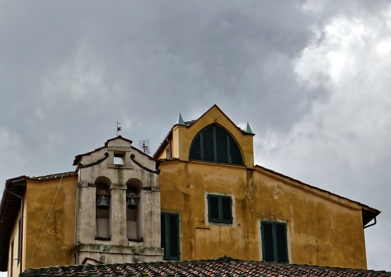 church spire roof italy free photo