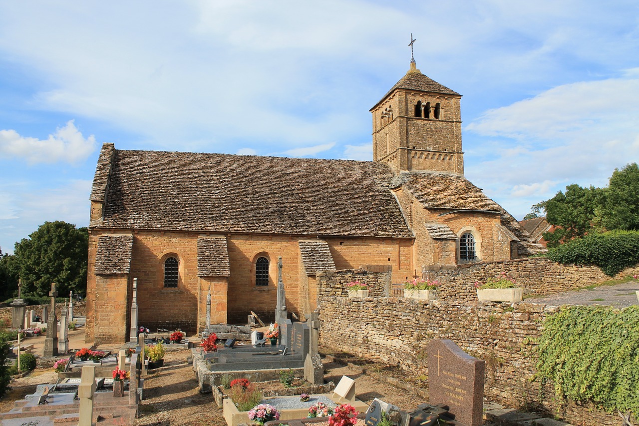 church burgundy france free photo