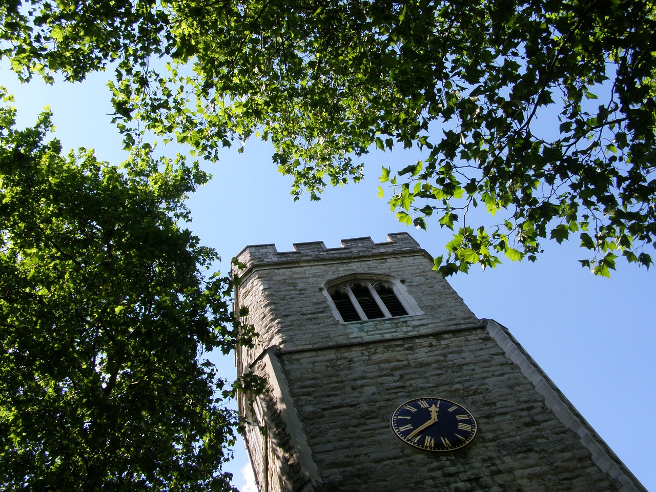 church tower old free photo