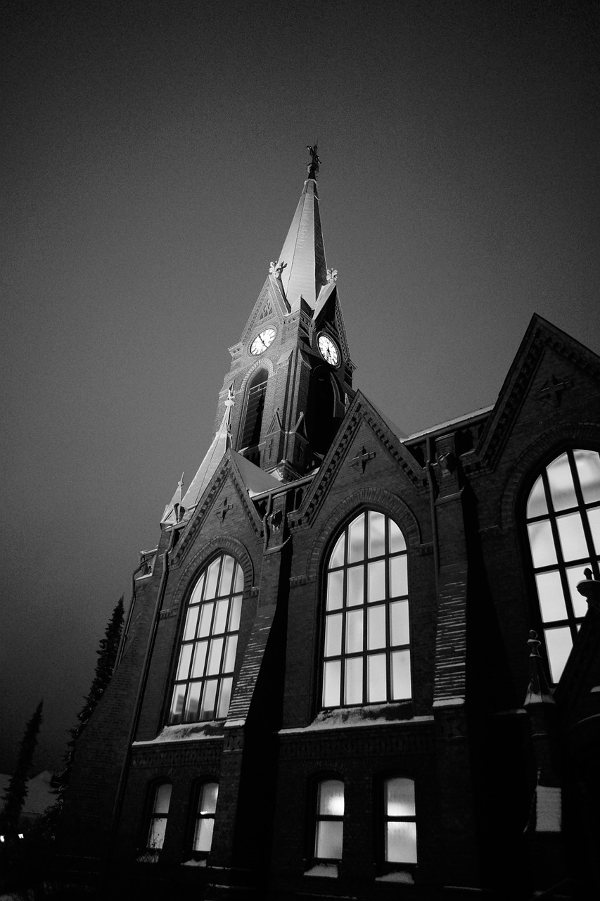 church steeple church window free photo