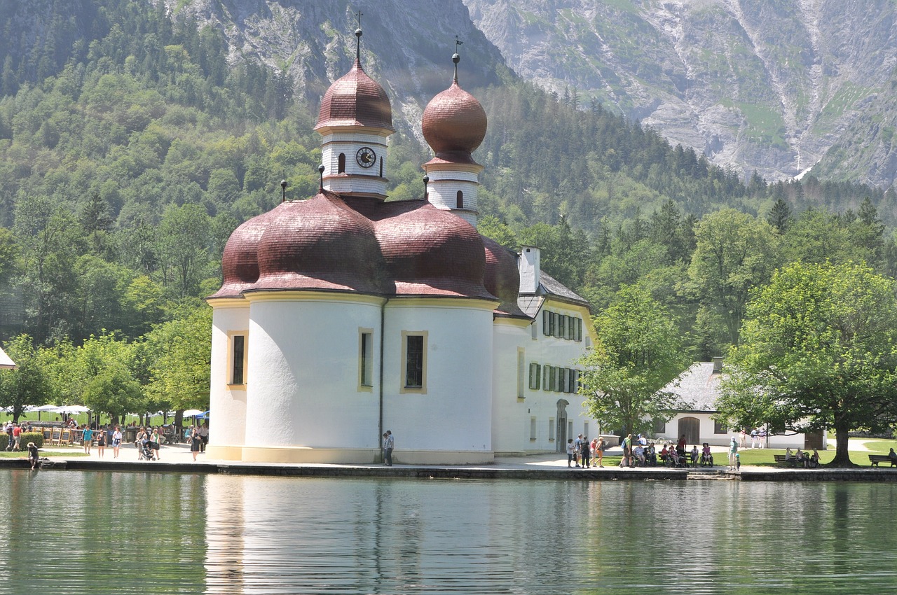 church køningssee lake free photo