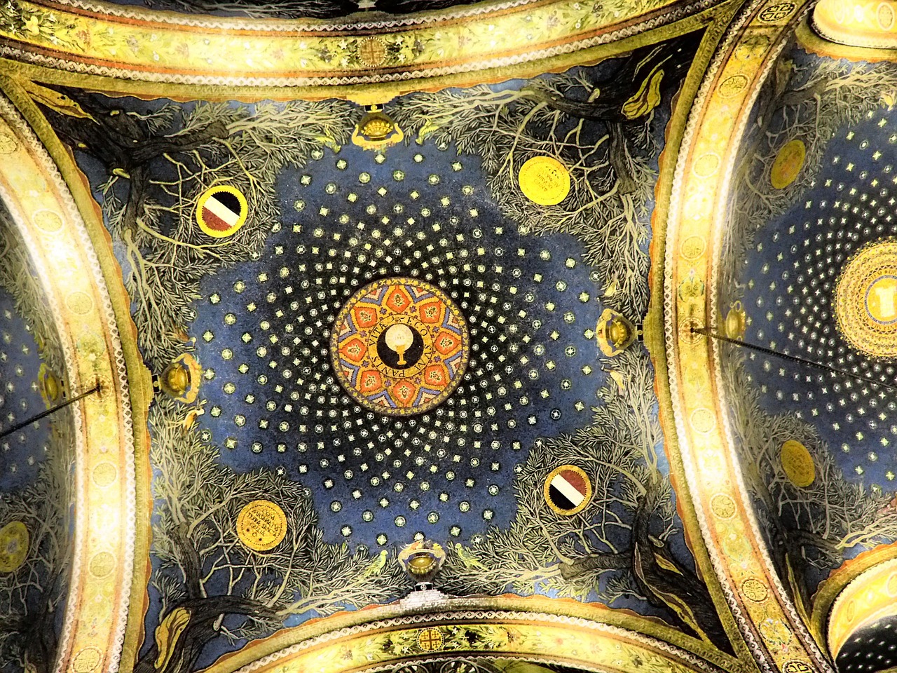 church ceiling basilica of the agony free photo
