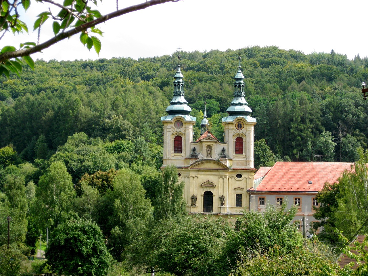 church landscape forest free photo