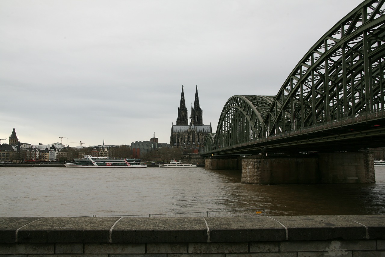 church cologne cathedral bridge free photo